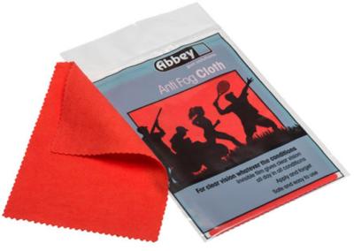 Abbey ANTI FOG CLOTH - Anti-Fogging Lens Cleaner. Great for Paintball Masks! 